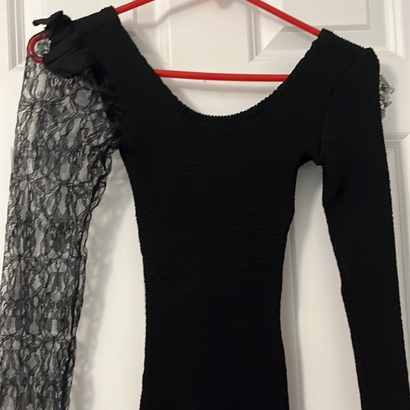 VINTAGE MADONNA LACE BLACK 👗 DRESS - Picture 7 of 17